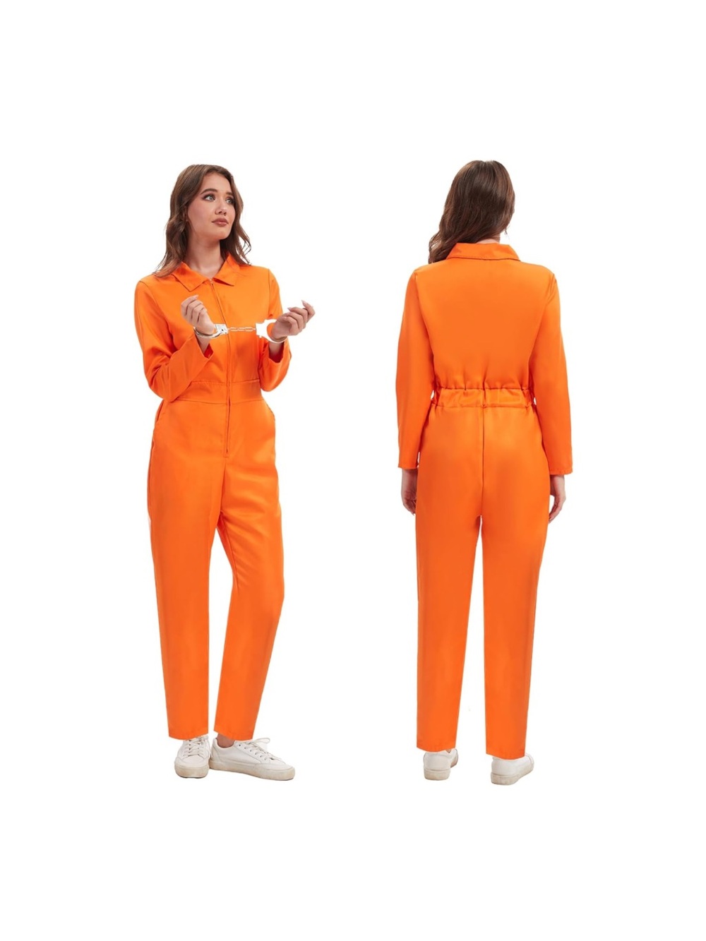 Prisoner Jumpsuit Adult Orange Prison Inmate Halloween Costume